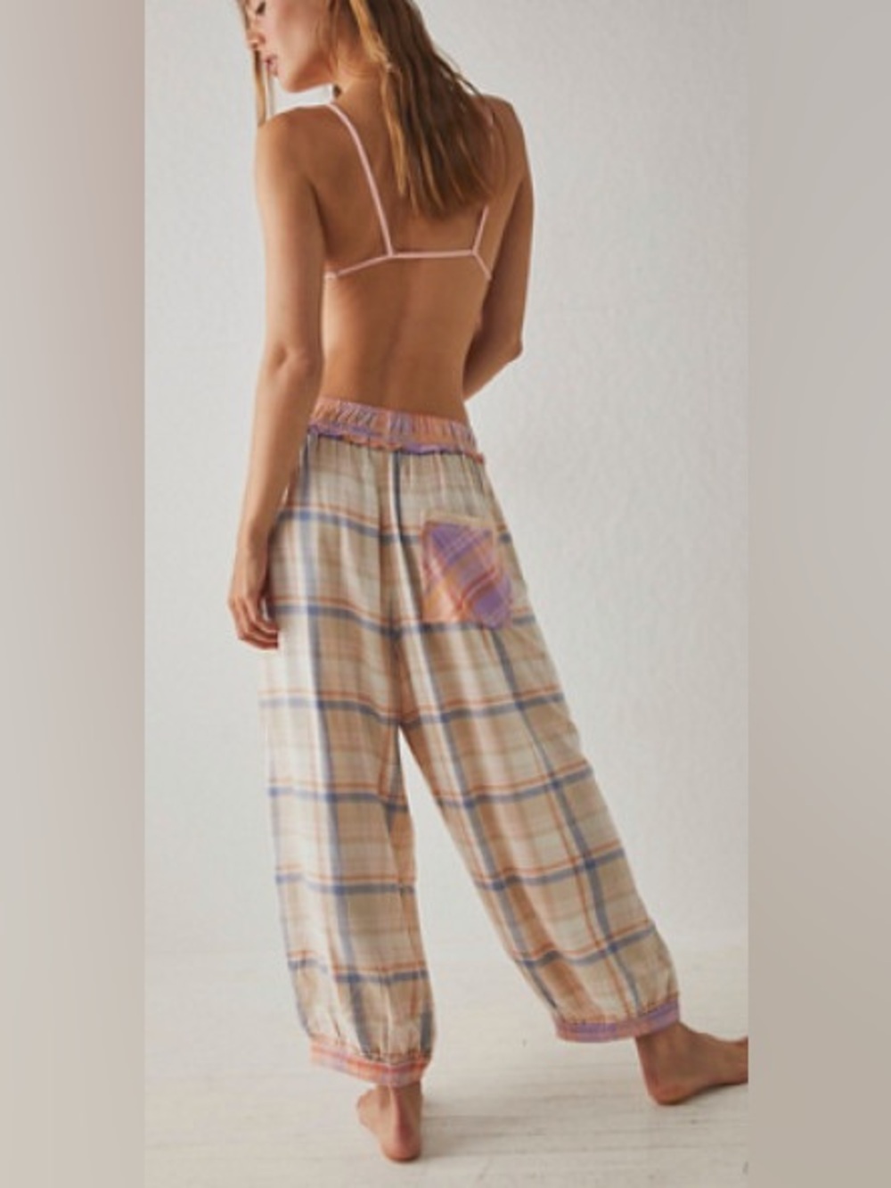 Free People Fallin' For Flannel Lounge Pants, Sz S